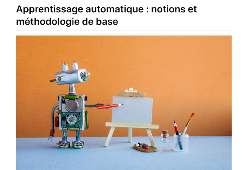 Cours sur "l'apprentissage automatique" de Julien Noyer