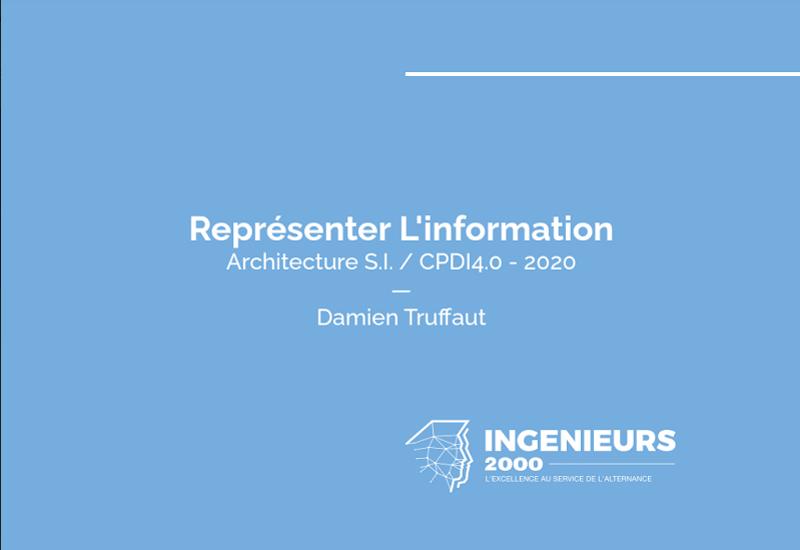 Cours "Représenter l'Information" de Damien Truffaut