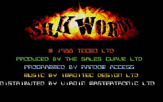 Ecran de titre de Silkworm